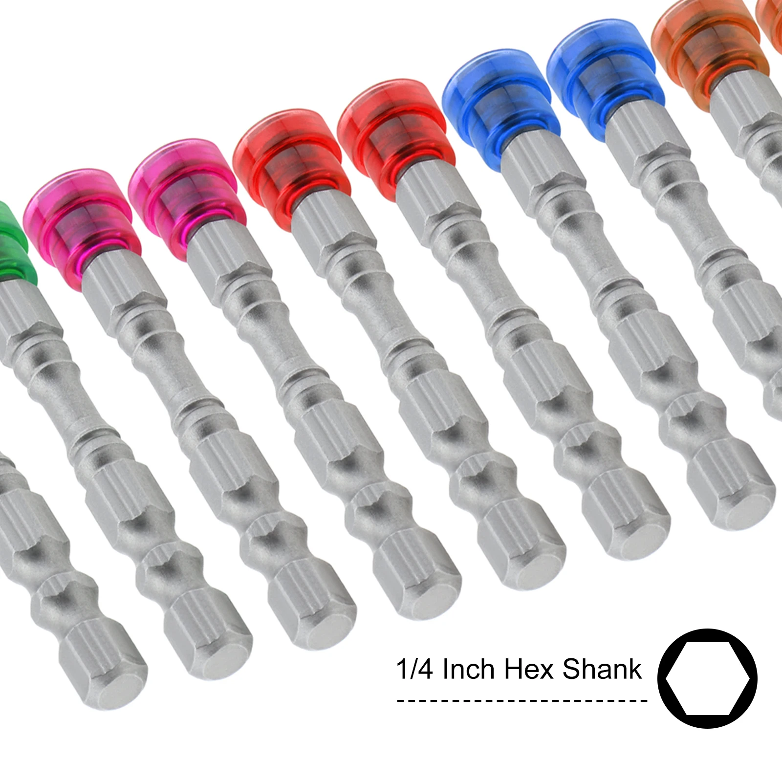 10 pezzi magnetici PH2 Phillips punte per cacciavite a testa incrociata 1/4 pollici codolo esagonale profondità arresto vite punte per trapano punte per cacciavite