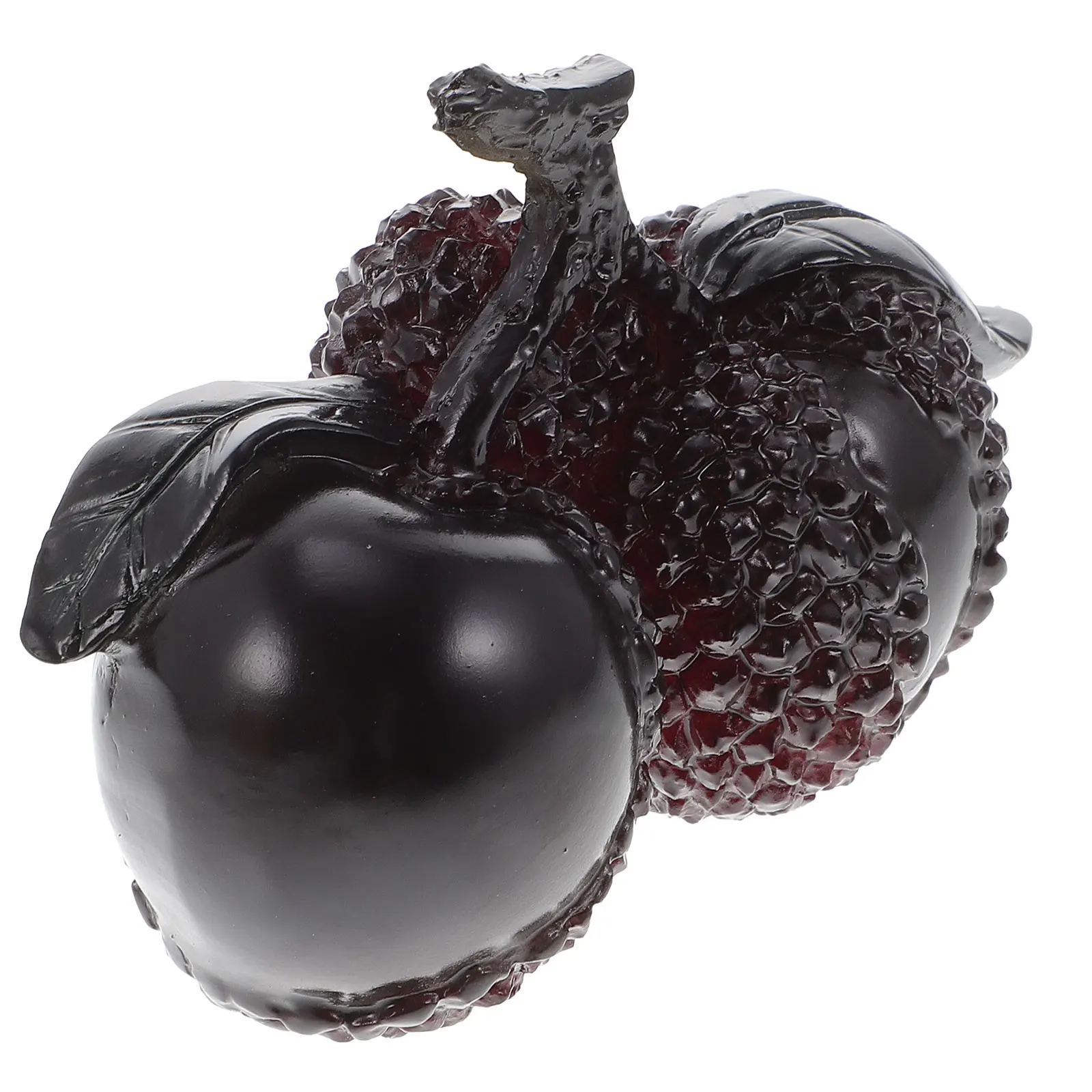 

1Pcs Discolor Tea Pet Premium Resin Litchi Ornament Dark Red Color Changing Decor for Home Office Gift Tea Pet