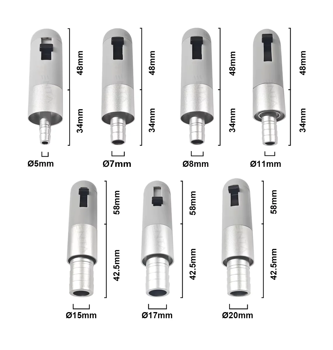 High Quality Dental HVE Saliva Ejector - Strong/Weak Suction Handle High/Low Volume Swivel Adaptor Tube Fit Cefla NSK Units