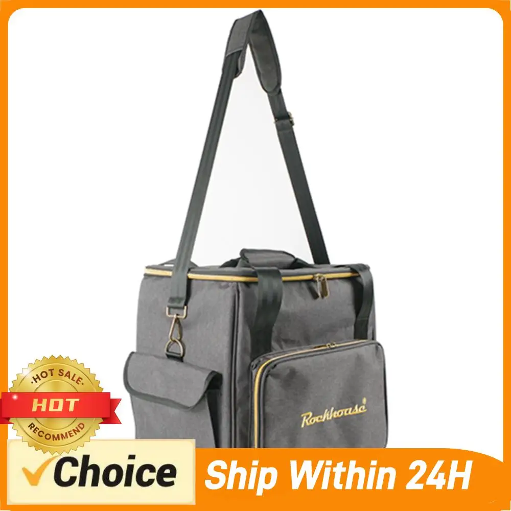 

Vinyl Records Carrying Bag with Strap Portable Record Shoulder Bag Wear Resist Thicken Padded CD Bag Holds Up To 45 Vinyl Albums