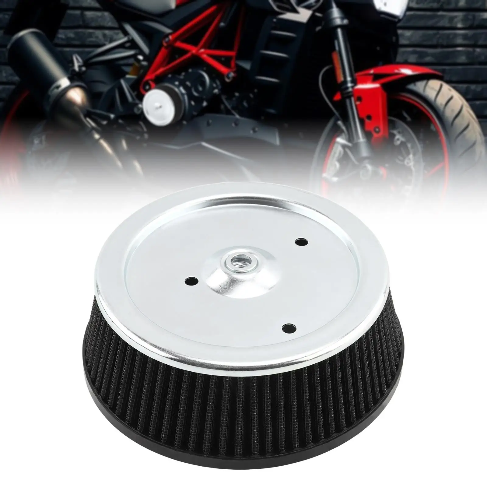 Motorcycle Air Filter 29442-99D Premium Spare Part Replacing for Harley Softail 2000-2015 XL 2007 Touring Models 1999-2007