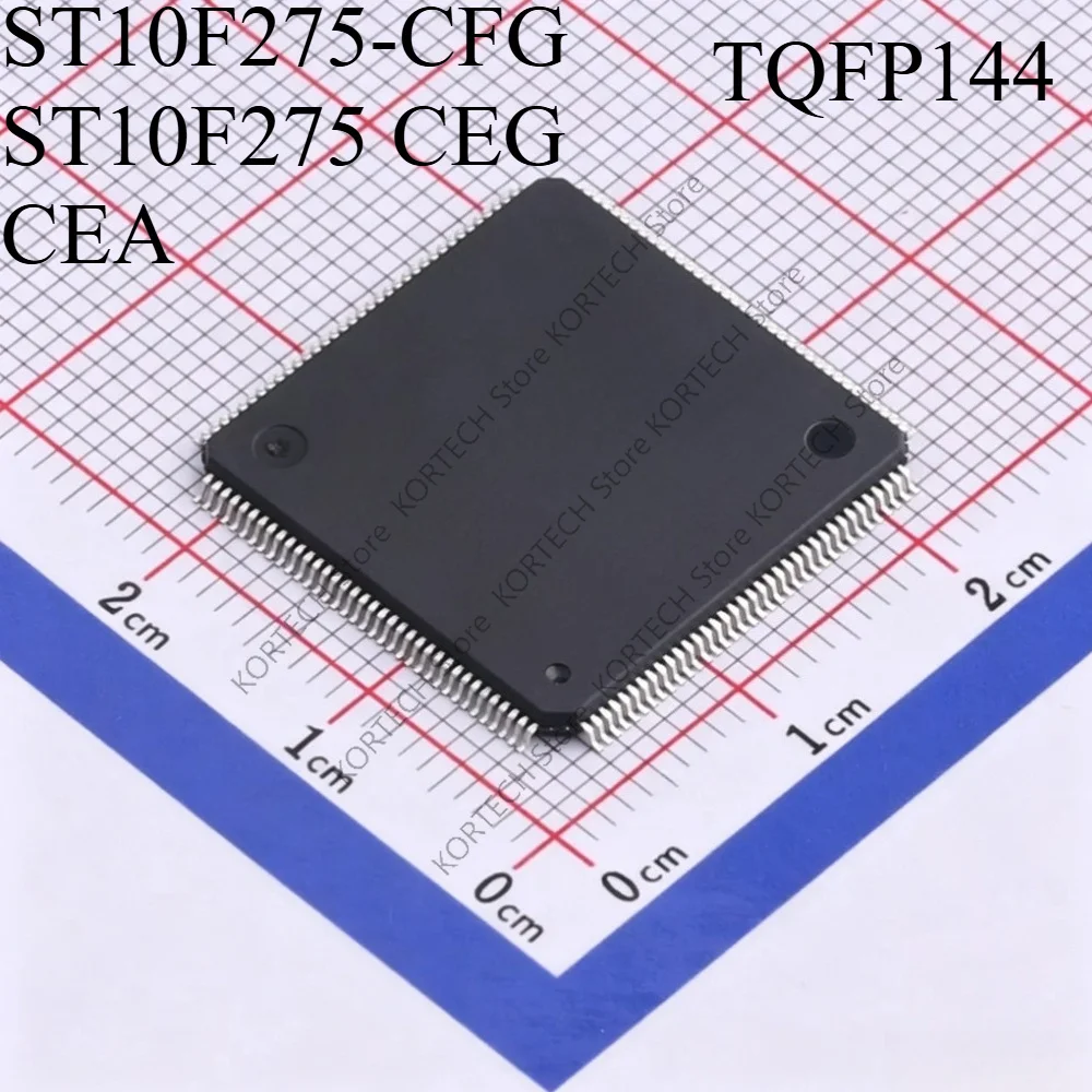 5PCS/Lot  Originl ST10F275-CFG ST10F275 CEG CEA TQFP144 For Car CPU M7 small turTLEcomputer board