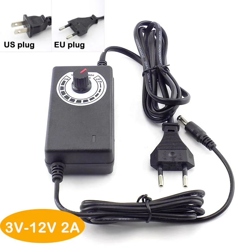 AC100-220V to DC 3V-12V 3V-24V 9V-24V 2A 3A 5A power adapter Adjustable Supply plug LED Driver adaptor led strip light V27