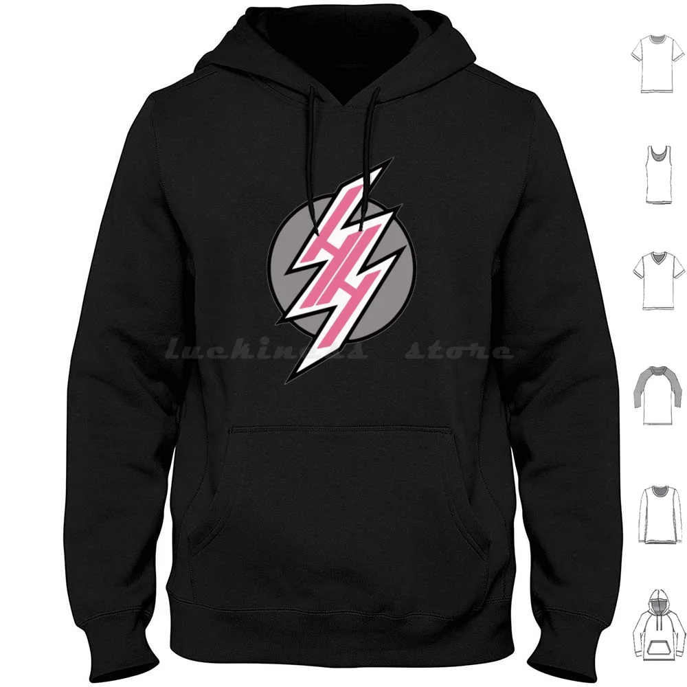 Hentai Haven Logo-Pastel Pink Hoodies Long Sleeve Hentai Haven Hentai Anime Hentai Haven Line Japan Manga Haven Lewd