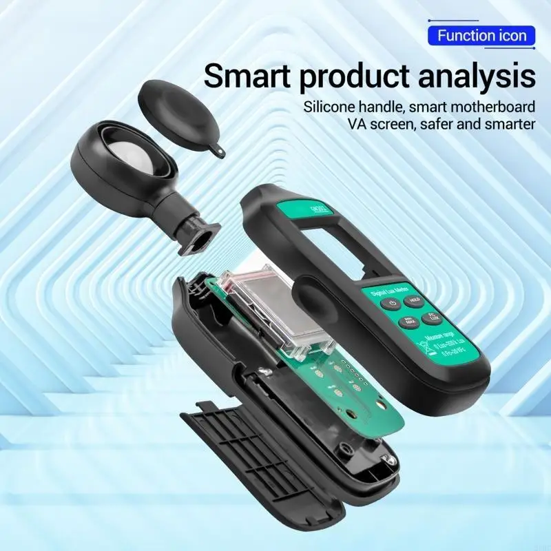 

20RC Digital Photometer Meter Light Tester Photography Spectrometer Portable Brightness Detector Luxmeter LCD DisplayTool