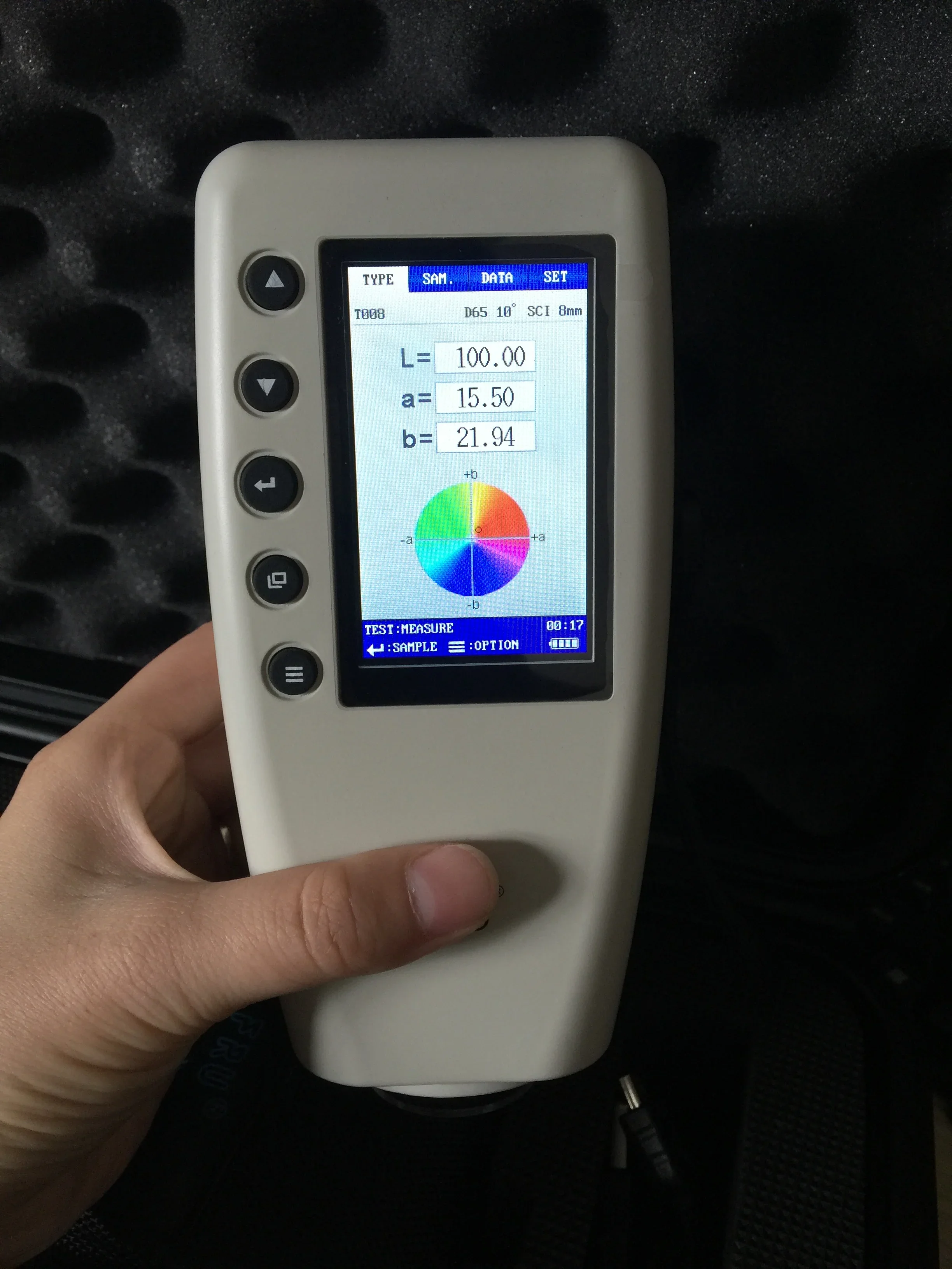 WR10 8mm Color Testing Meter Portable Diamond Colorimeter For Paint Color Measurement