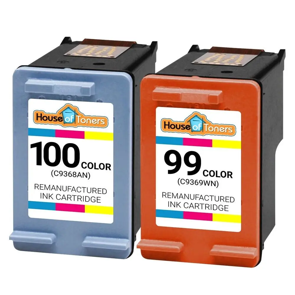 2pk Compatible HP 99 & 100 for Photosmart 2570 2575/v/xi 2605 2608 2610/v/xi