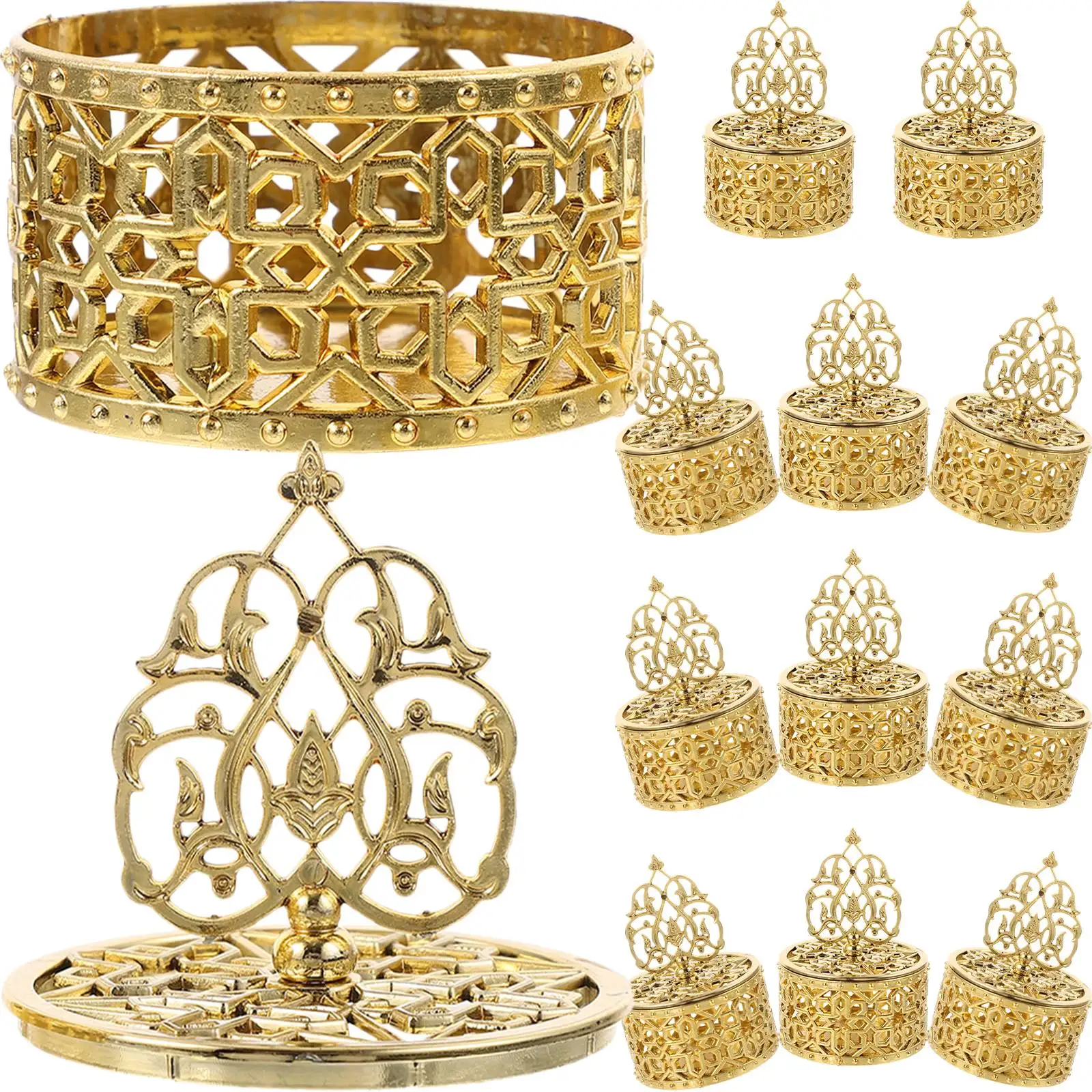 

12Pcs Candy Box European Style Hollow Storage Gifts Party Favors Wedding Boxes Packing Jewelry Small Favor Containers