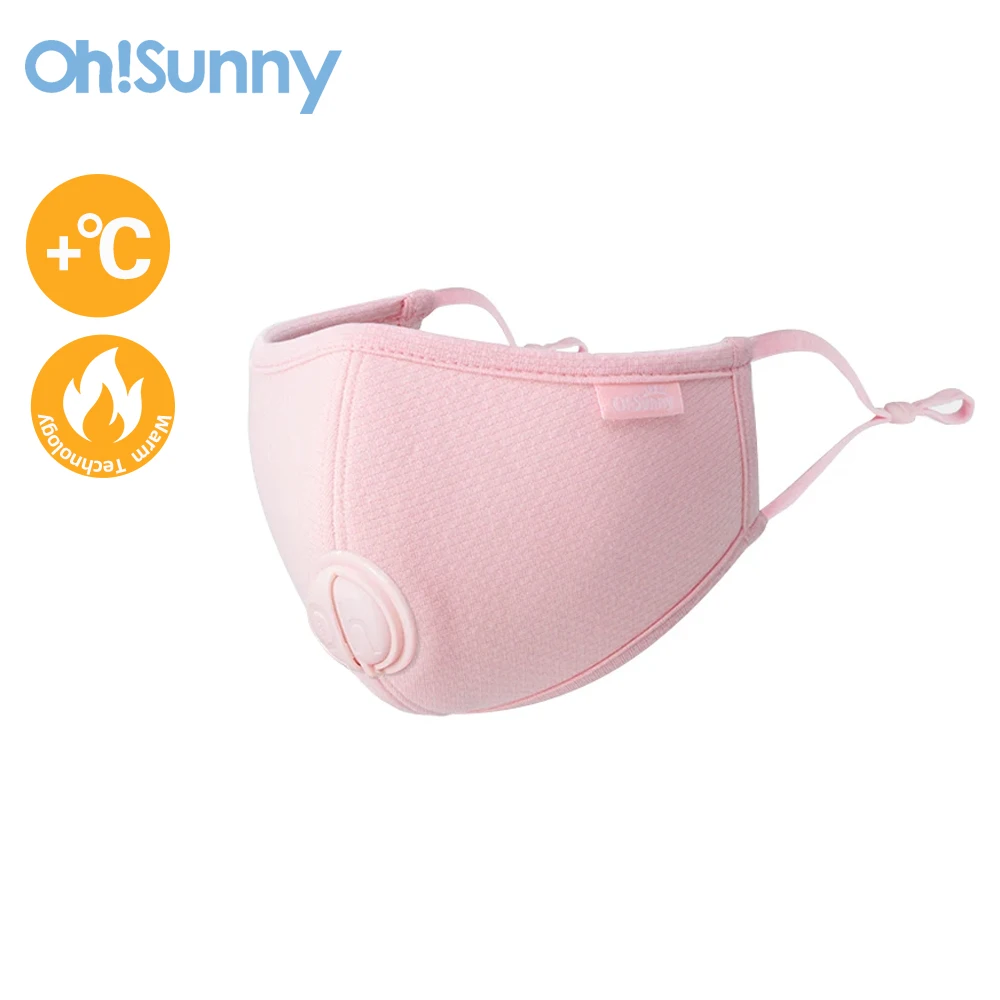 Ohsunny Winter Mask Thermal Natural Latex Warm Face 3D Opening Valve Windproof Dust-Proof Anti-Mite Sunscreen Breathable Masque