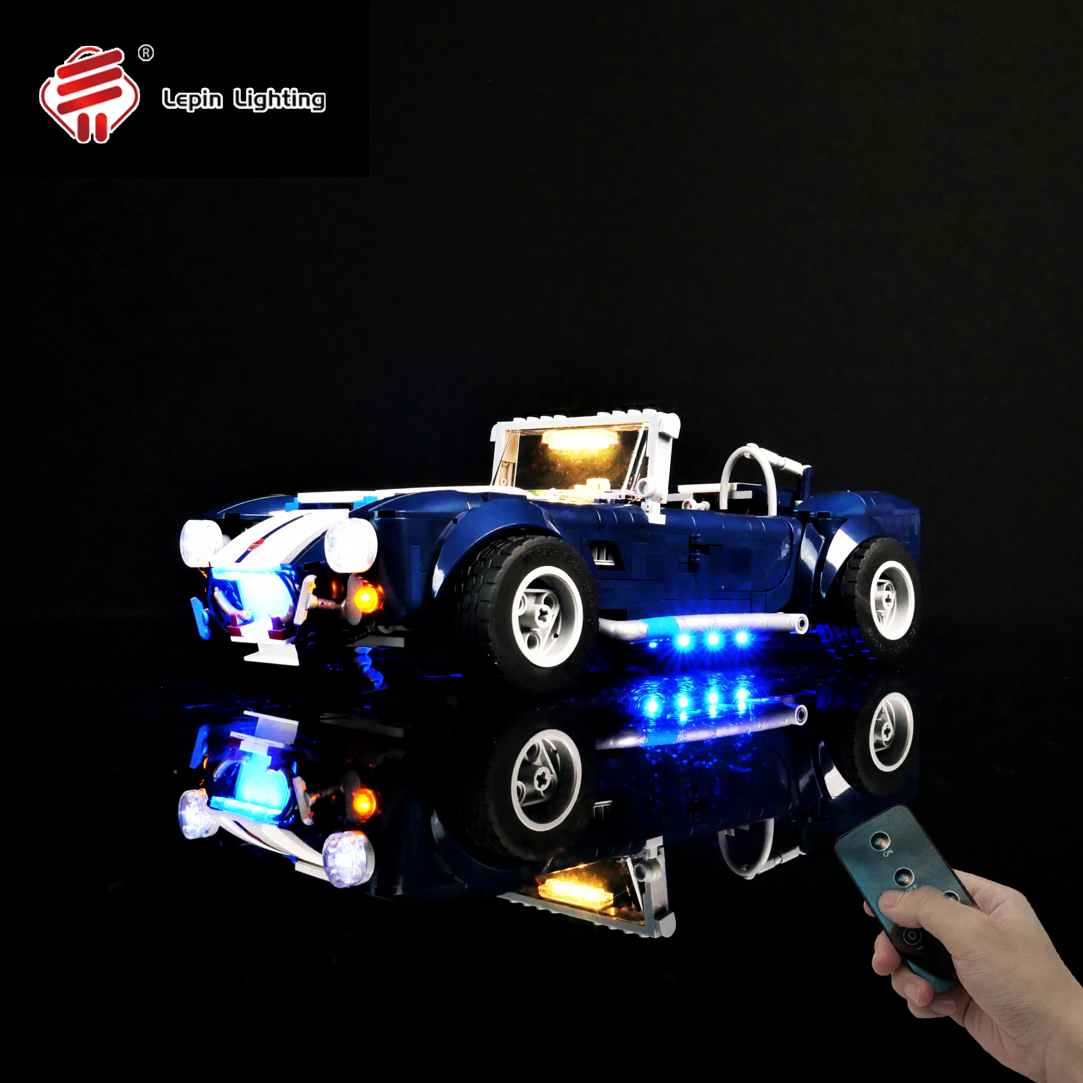 مجموعة إضاءة LED متوافقة مع 10357 مجموعة مصابيح نموذج مكعبات بناء سيارة شيلبي كوبرا لعرض الديكور الإبداعي #1