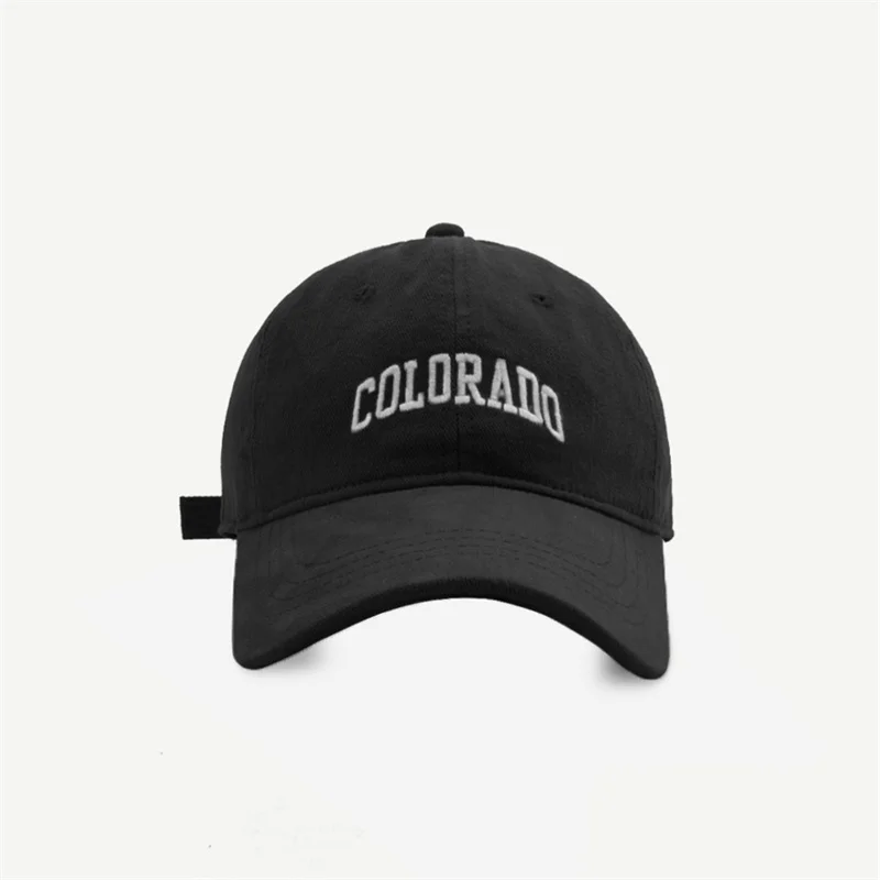 New COLORADO Embroidery Spring Women Lady Girls Baseball Hats All-match Autume Outdoor Boys Baseball Caps 2024 Unisex Travel Hat