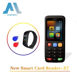 New Rfid Card Reader X7 Nfc Tag Clone 13.56mhz Smart Card Duplicate 125khz Program Write Ntag213 215 Key Copy ID IC Copier