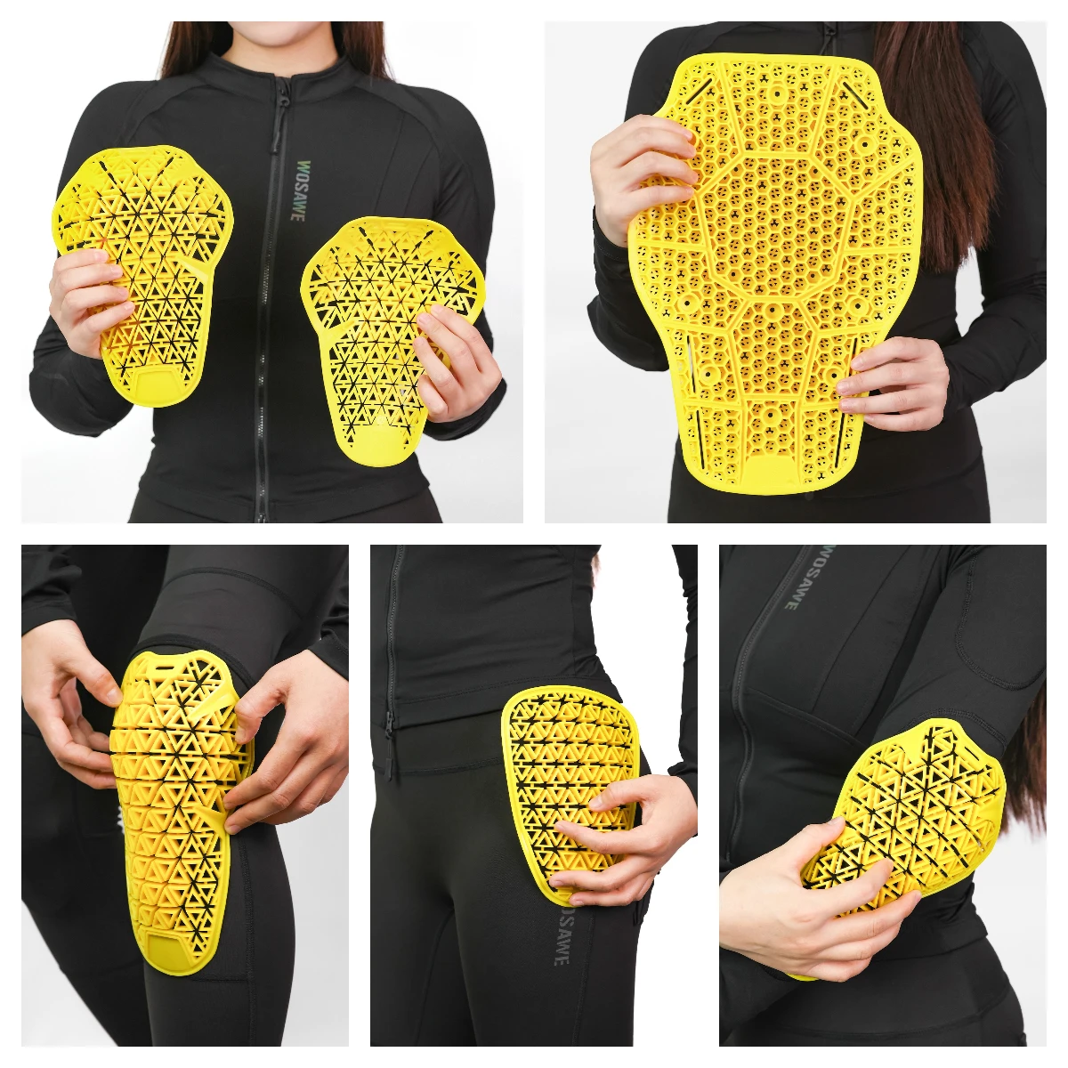 دراجة نارية درع CE المستوى 2 معتمد واقية سترة إدراج الركبة الكوع حامي متسابق درع الظهر العمود الفقري وسادة واقية