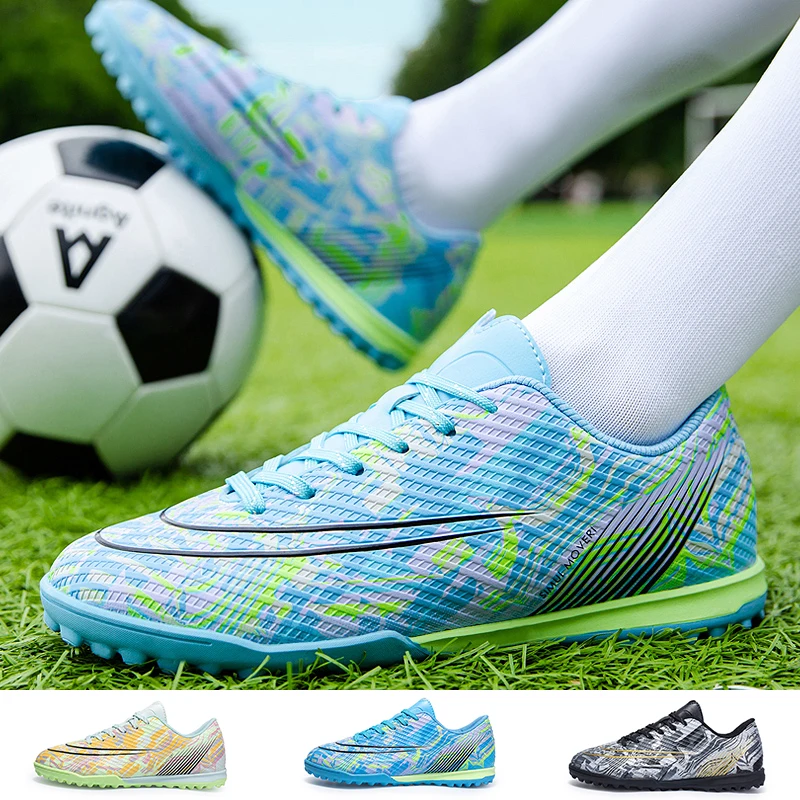 

Men's Football Shoes Turf Soccer Cleats High Quality Five-a-side Soccer Shoes Outdoor Non Slip Soccer Boot for Men Futsal Shoes