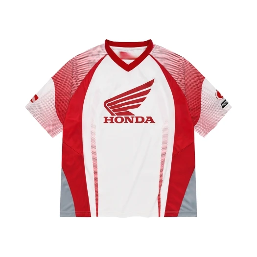 

Мужская гоночная мотоциклетная футболка Honda, быстросохнущая легкая трикотажная одежда с короткими рукавами для верховой езды и езды на велосипеде