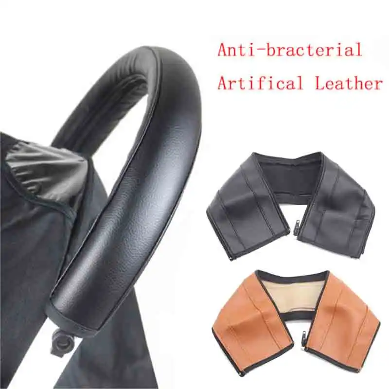 New Baby Stroller Handle PU Leather Baby Stroller Baby Stroller Armrest Box Babies Accessories Protective Cover