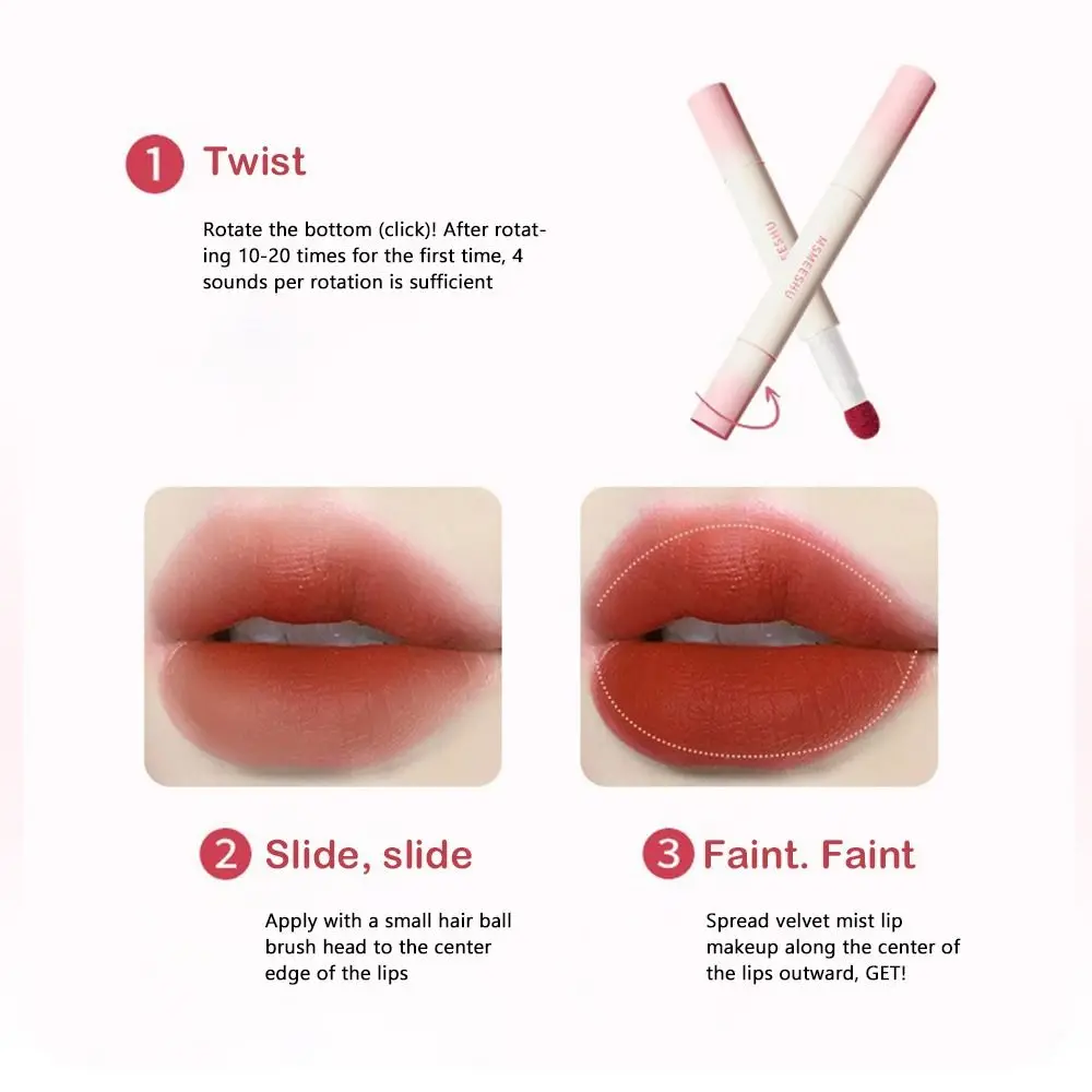 ポータブル 5 色マットベルベット口紅防水ノンスティックカップヌードリップグロス長持ちリップティントユニセックス