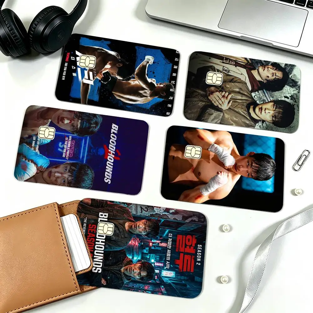HOT Drama B-Bloodhounds  Credit Card HD Stickers Game Card Decal Small Chip Waterproof Sticker Gift