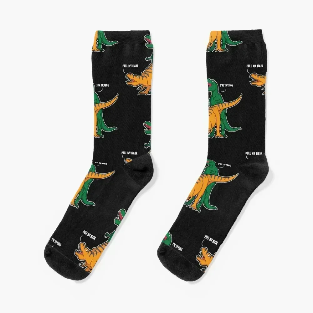 

T-Rex funny saying, dinosaur gift Socks designer funny gifts sports stockings custom Socks Female Men's
