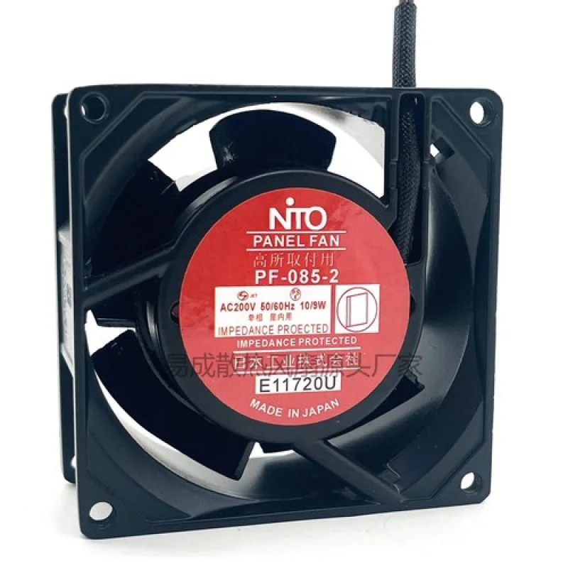 Y+ FOR NTO PANEL FAN PF-085-2 AC200V 10/9W 8038 Industrial Axial Fan Cooling Fan