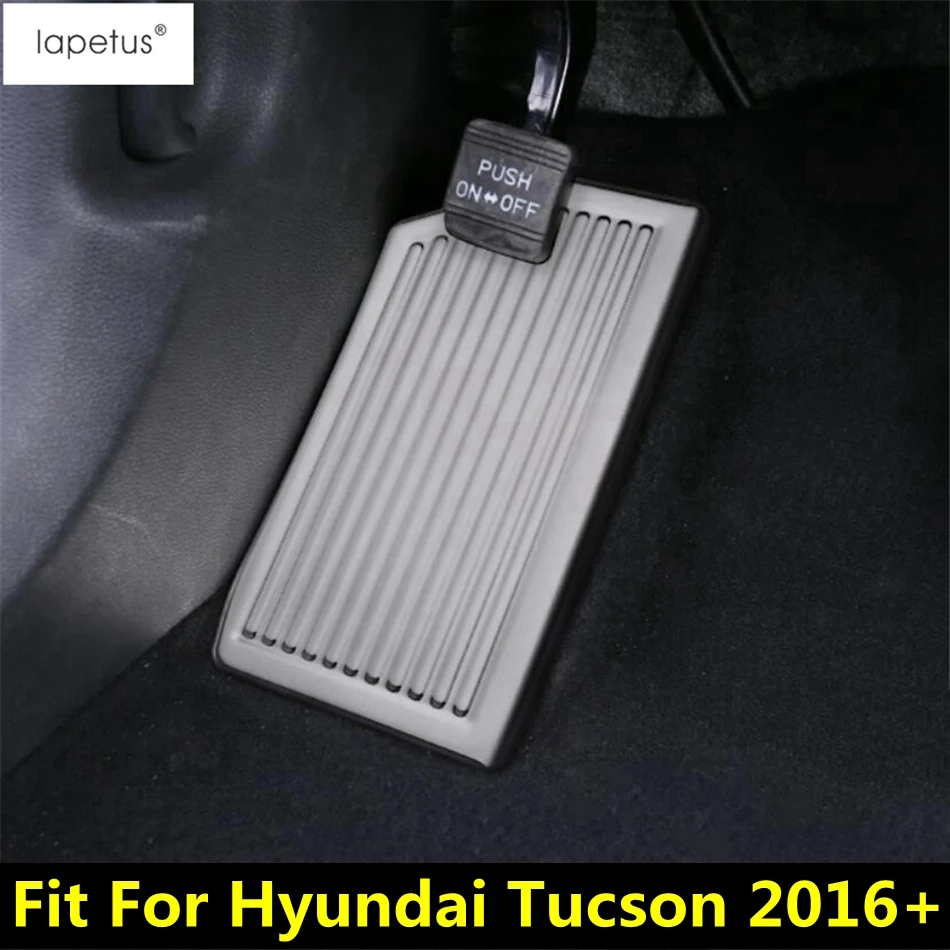 

For Hyundai Tucson 2016 - 2020 Car Left Foot Rest Pedal Panel Decoration Protect Cover Trim Stainless Steel Interior Accessories