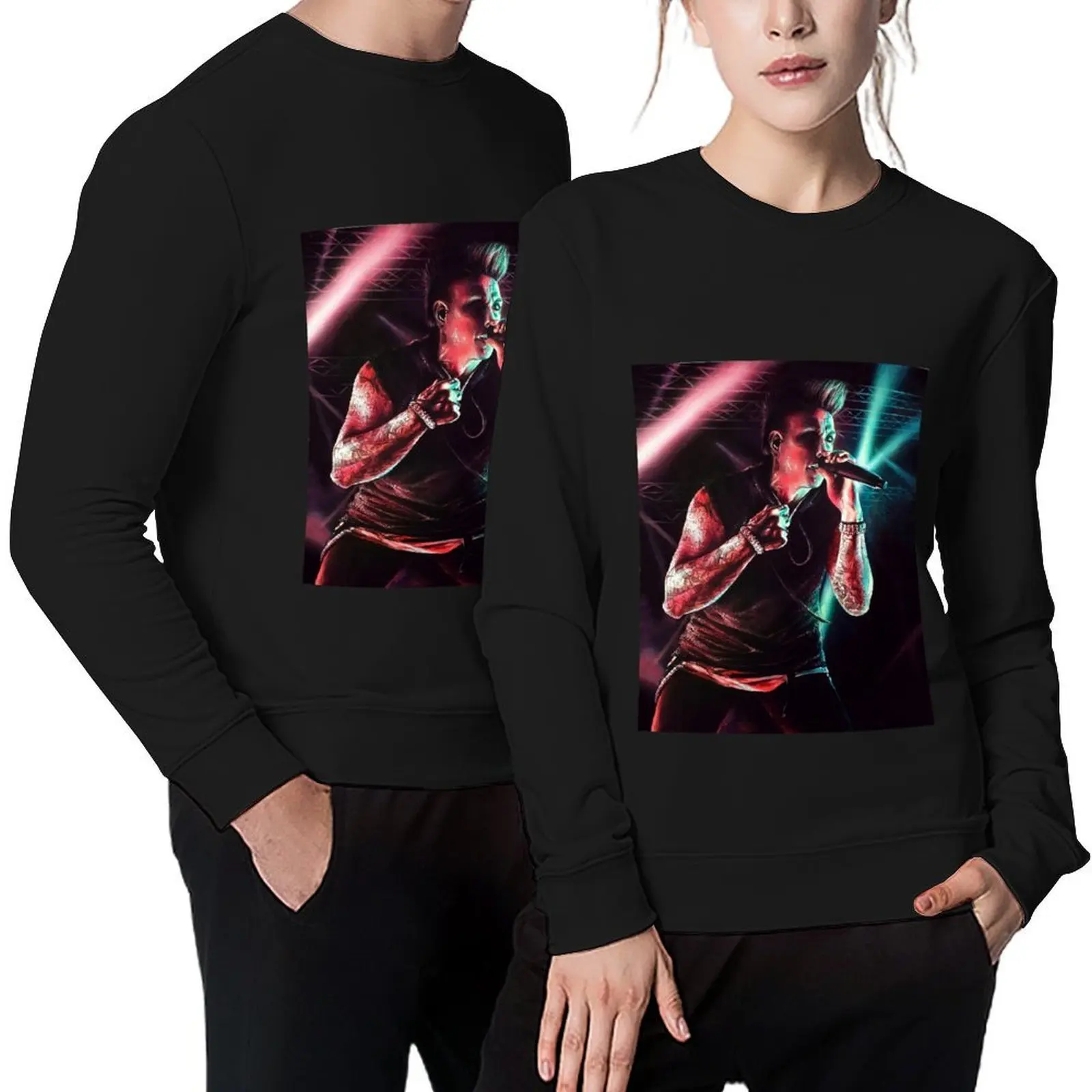 

Jacoby Shaddix Papa Roach Fan Art Panic-Graphics Pullover korean style clothes men's clothing clothes for men men's sweatshirt