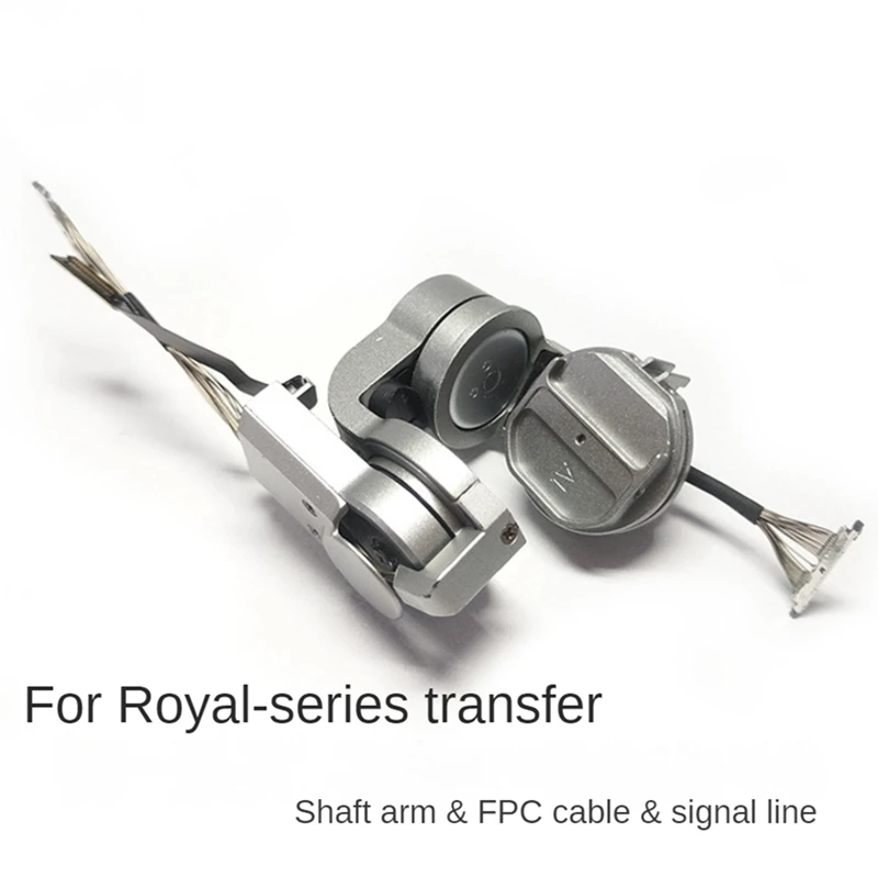 Gimbal Camera Shaft Arm Silver Metal With Cable Signal Cable Royal Pro Gimbal Motor Accessories For DJI Royal Mavic