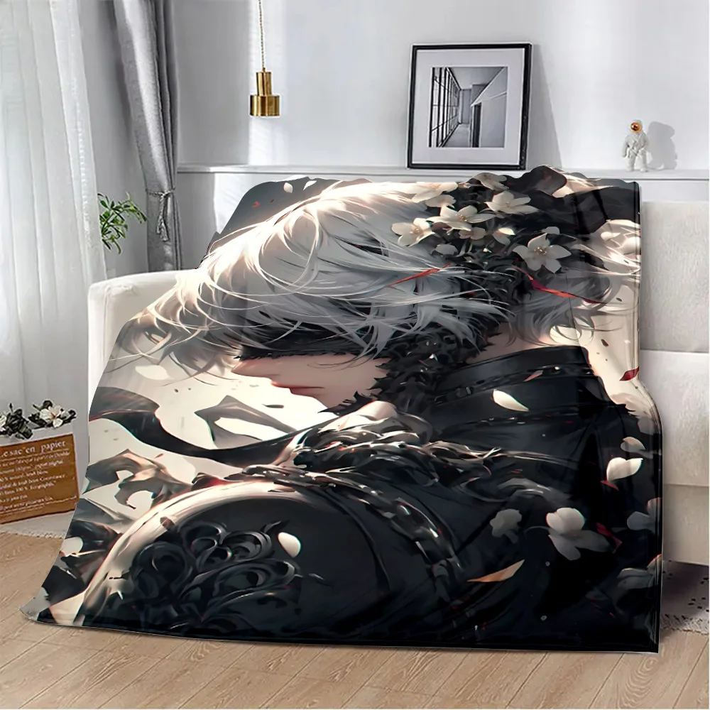 Game NieR Automata Printed Blanket Picnic Blankets Warm Blanket Soft and Comfortable Blanket Home Travel Birthday Gift