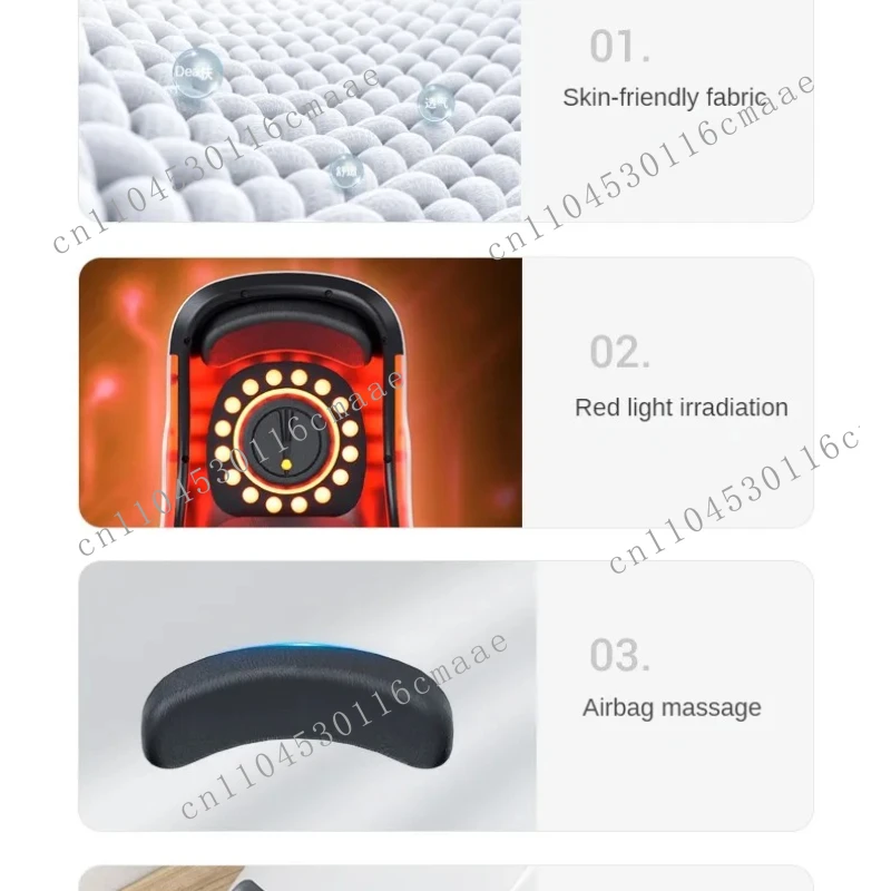 Cordless Knee Massager Electric Smart Physiotherapy Knee Pain Relief Massager with Heat and Red Light