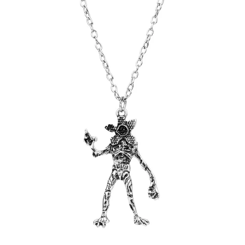Nouveau Collier Stranger Things Demodog Demogorgon Monstre en Alliage, Bijou de Cosplay, Accessoire pour Hommes et Femmes, Cadeau