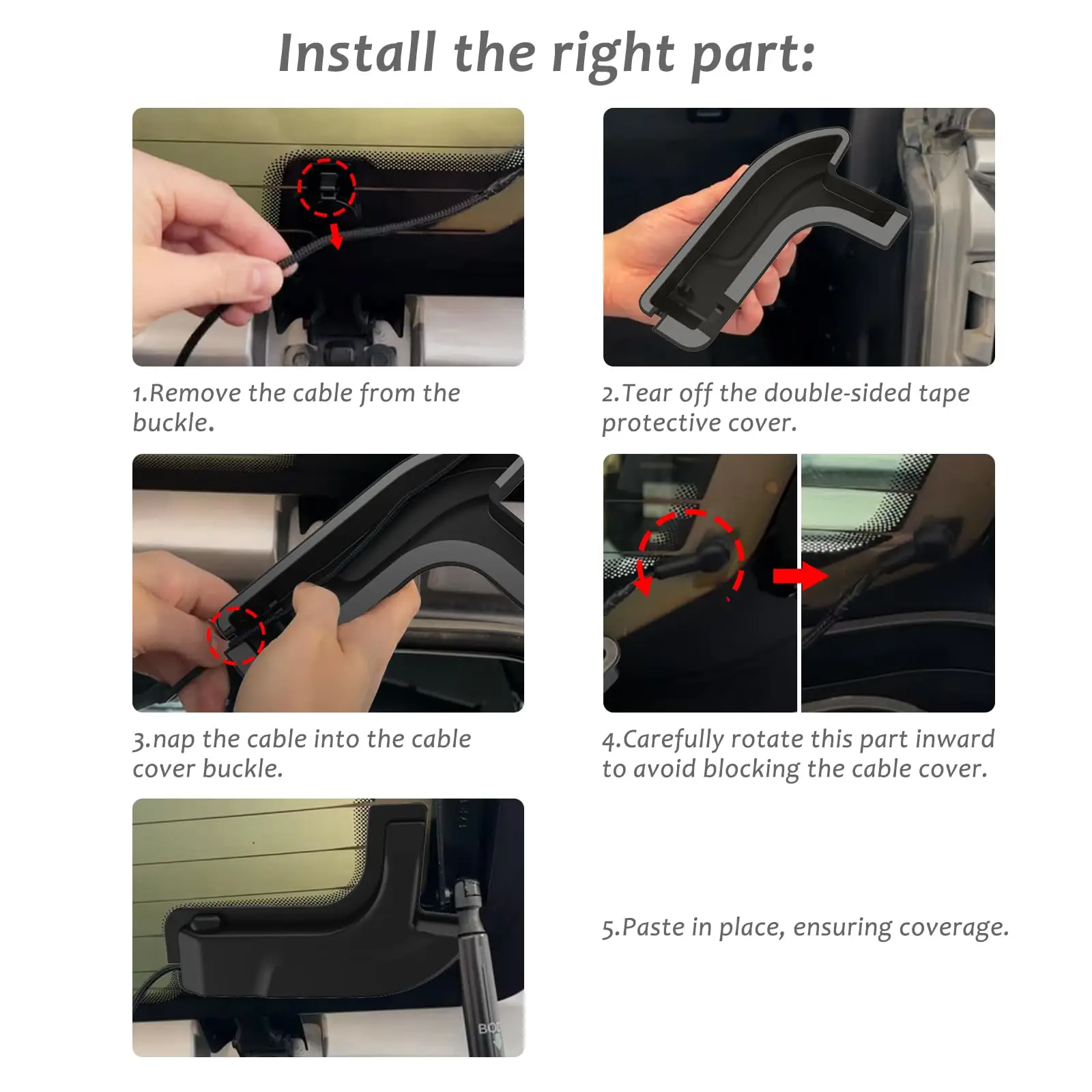 Rear Defogger Cable Cover For Jeep Wrangler JL 2018-2024 Rear Windshield Harness Protective Cover Conceals Car Accessories