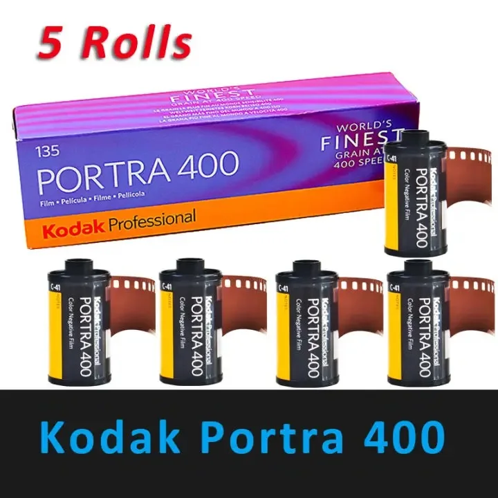 

KODAK PORTRA400 135 Professional Color Negative Film 35mm 1-5 Roll 36EXP C-41 ISO 400 Outdoor Photography Fine Particles