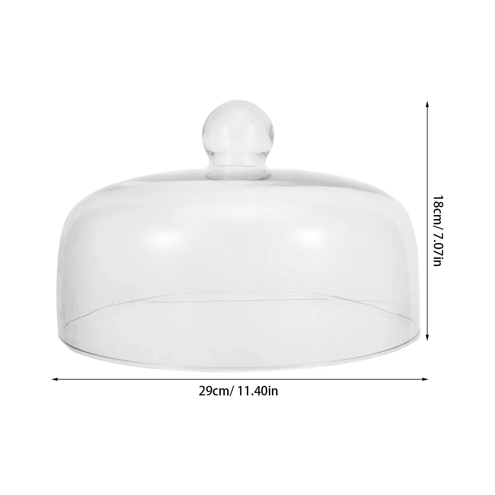 Microwave Glass Dish Cover 11.4 X 7.1 Clear Dome Plate Protector Splash Proof Glass Lid Kitchen Splatter Shield