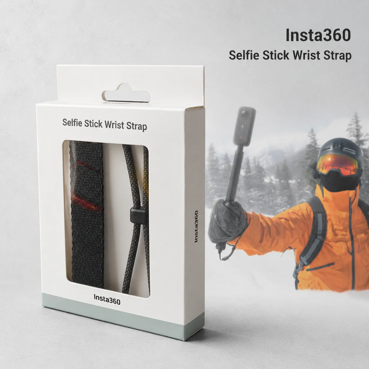 Insta360 Selfie Stick Polsband voor X6 X5 X4 Air X4 Ace Pro 2 GO Ultra, Verstelbare Anti-Verlies Lanyard voor Skiën