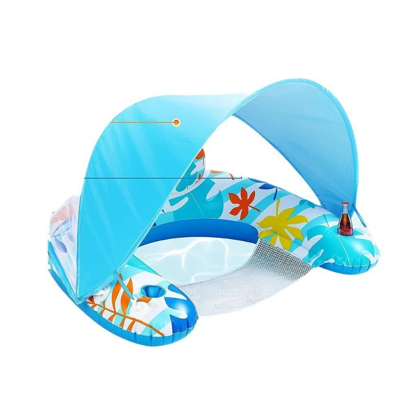 

Water inflatable lounge chair sun protection floating row swimming pool U-shaped inflatable lounge chair water sofa