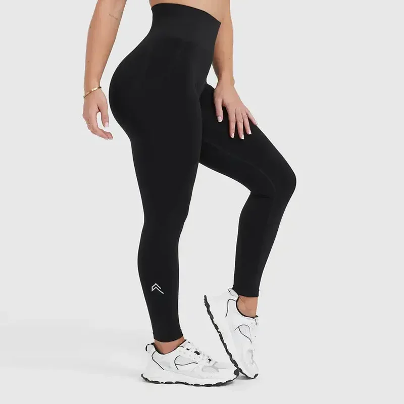 Oneraktywne Fitness damskie sportowe bezszwowe legginsy wysokiej talii elastyczne solidne legginsy do jogi trening gimnastyczny spodnie do joggingu