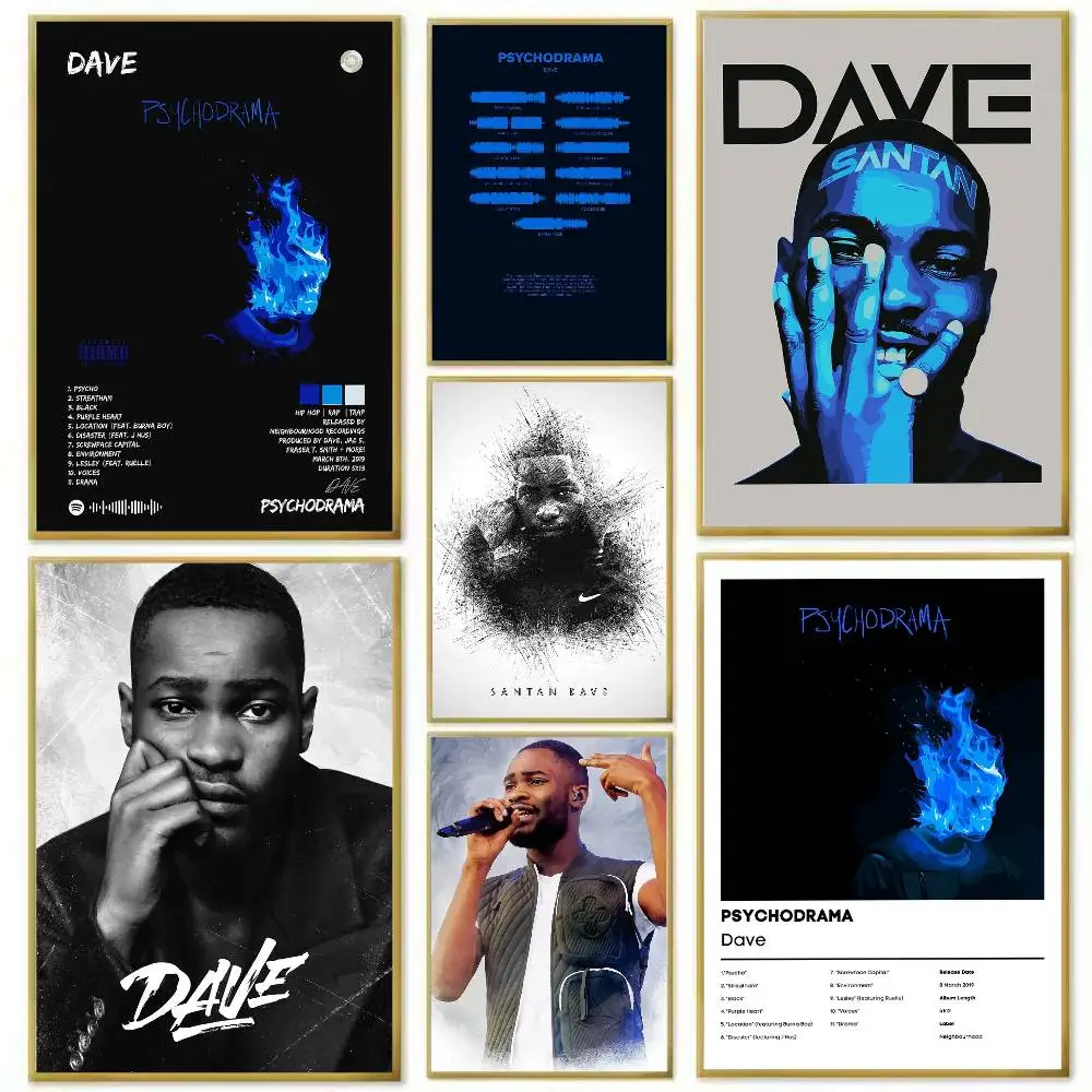 سانتان ديف ملصق مقاوم للماء عالي الدقة جدار فني طباعة ذاتية اللصق. ديكور غرفة المنزل الجمالي لغرفة المعيشة وغرفة النوم.