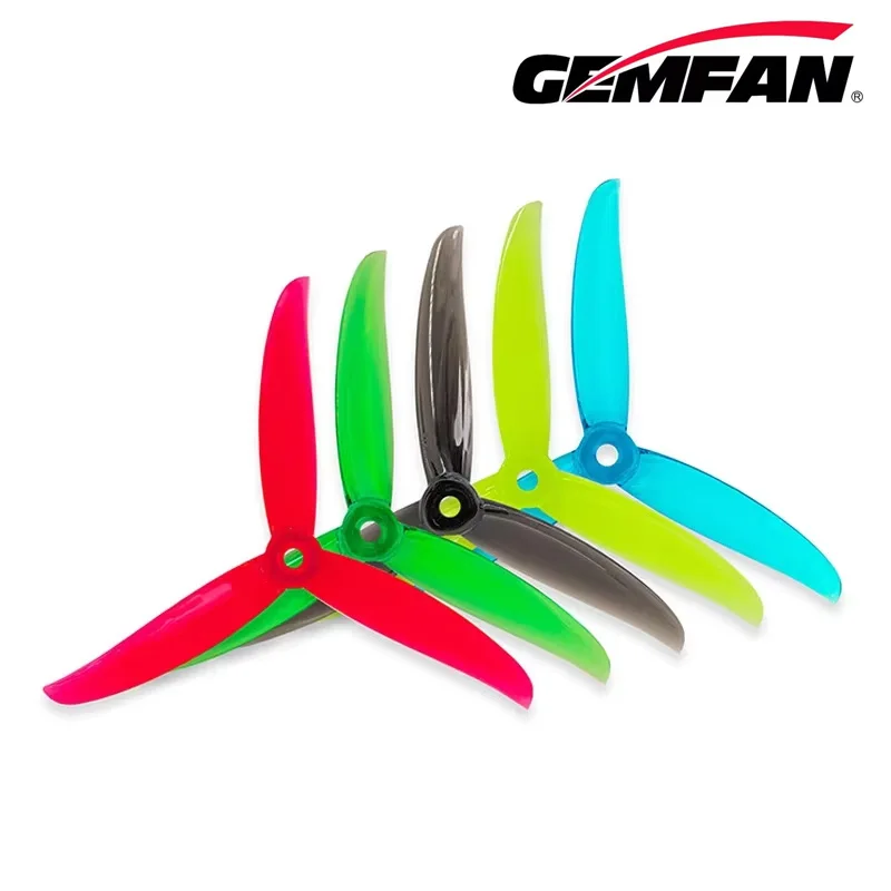 2 Pairs Gemfan VANOVER 5136 3-Blade PC Propellers - 5.1-inch, for FPV Freestyle & Racing Quadcopter, CW/CCW Set