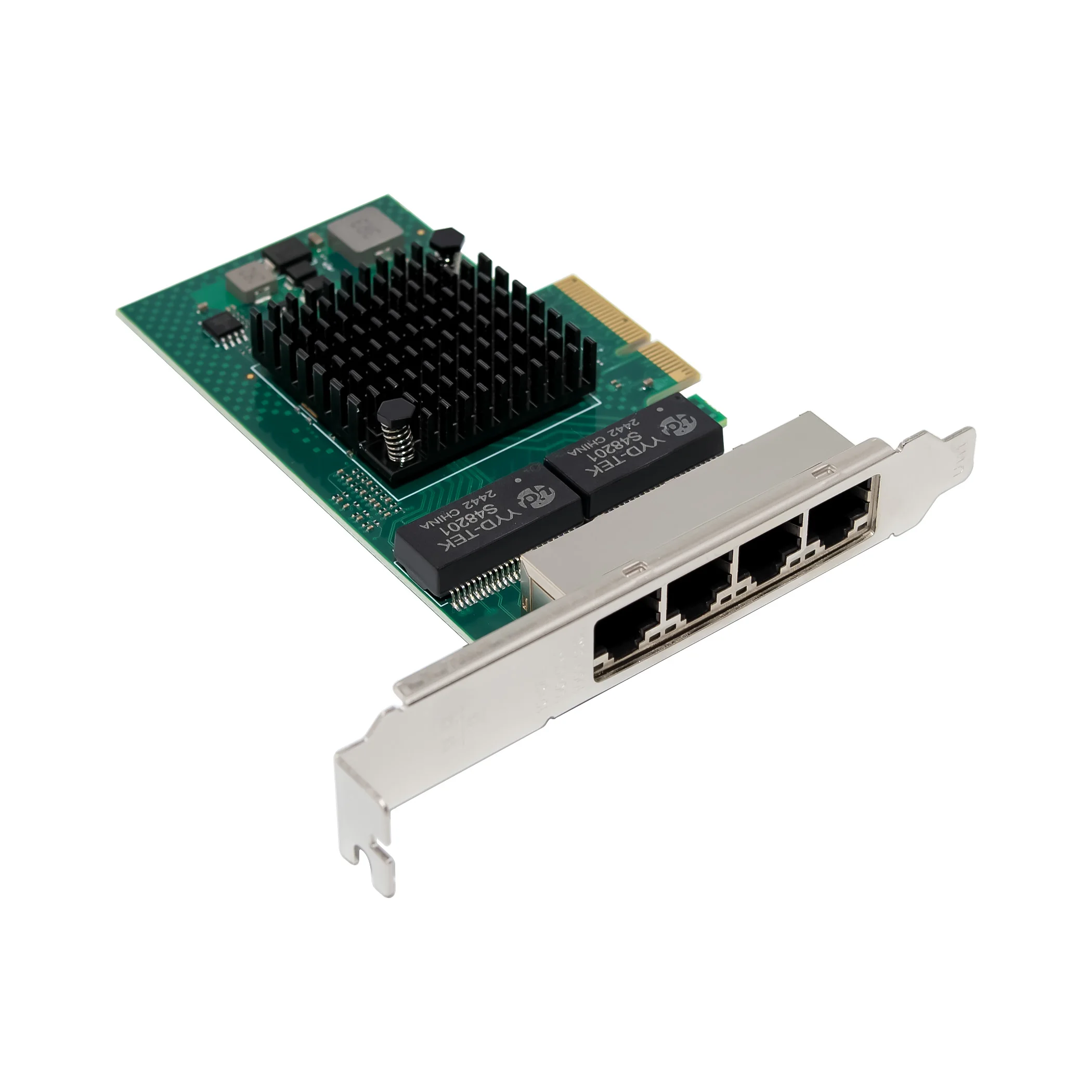 SUNWEIT ST7484 carte réseau Gigabit PCIe X4 avec Interface Ethernet Quad-Port BCM5719 filaire externe en Stock