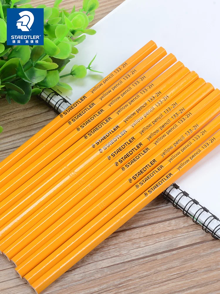 STAEDTLER 134 Pencil With Eraser Pencils HB/2B School Stationery Office Supplies Drawing Sketch Pencil Student Art Supply 12pcs