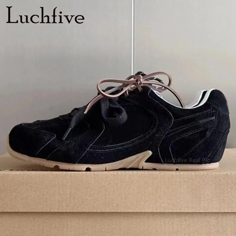 2024 new hot multi-color lace buckle flats women's super-large casual lovers shoes luxury sneakers jogging sneakers sneaker