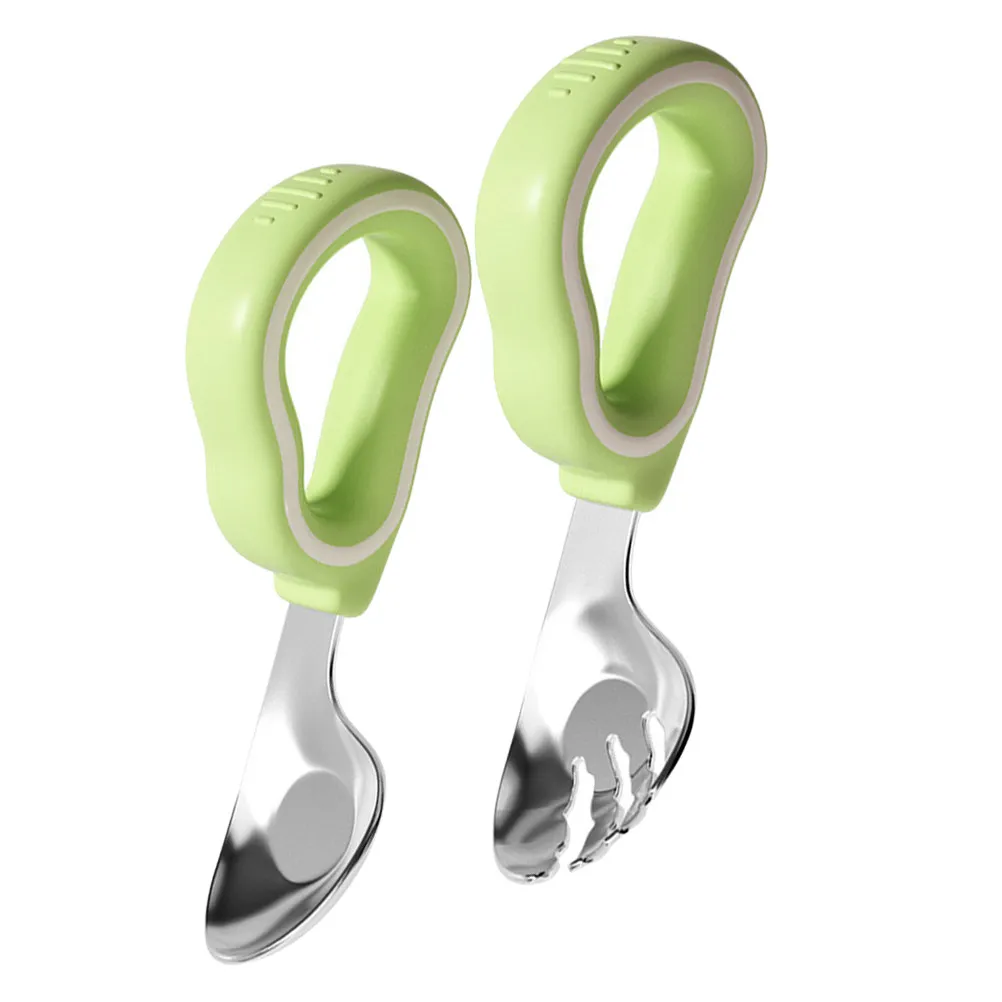 set-di-posate-per-bambini-cucchiaio-e-forchetta-in-acciaio-inossidabile-con-manico-in-silicone-utensili-per-l'apprendimento-dell'autosvezzamento-cucchiaio-per-bambini-per-il-pranzo-al-sacchetto