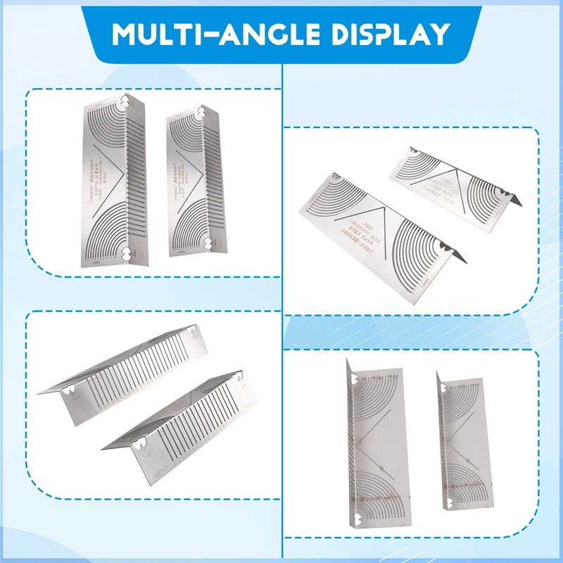 TOP Angle & Arc Marking Tool Square Steel Pipe Bend Steel Pipe Bend Marking Tool Welding Pipe Marking Welding Tool 2Pcs