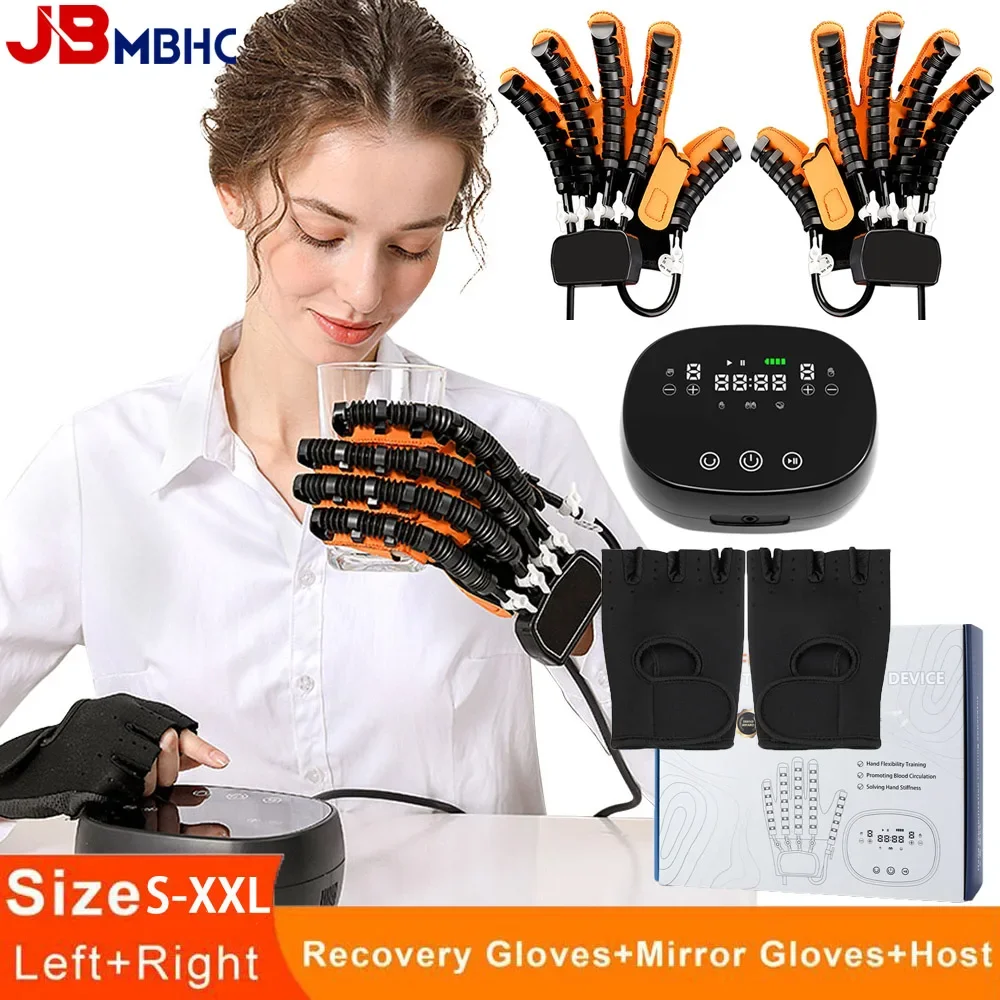 

Robotic Rehabilitation Exercise Equipment Stroke Hand Massager Hemiplegia Robot Gloves Training Finger Function Workout Recovery