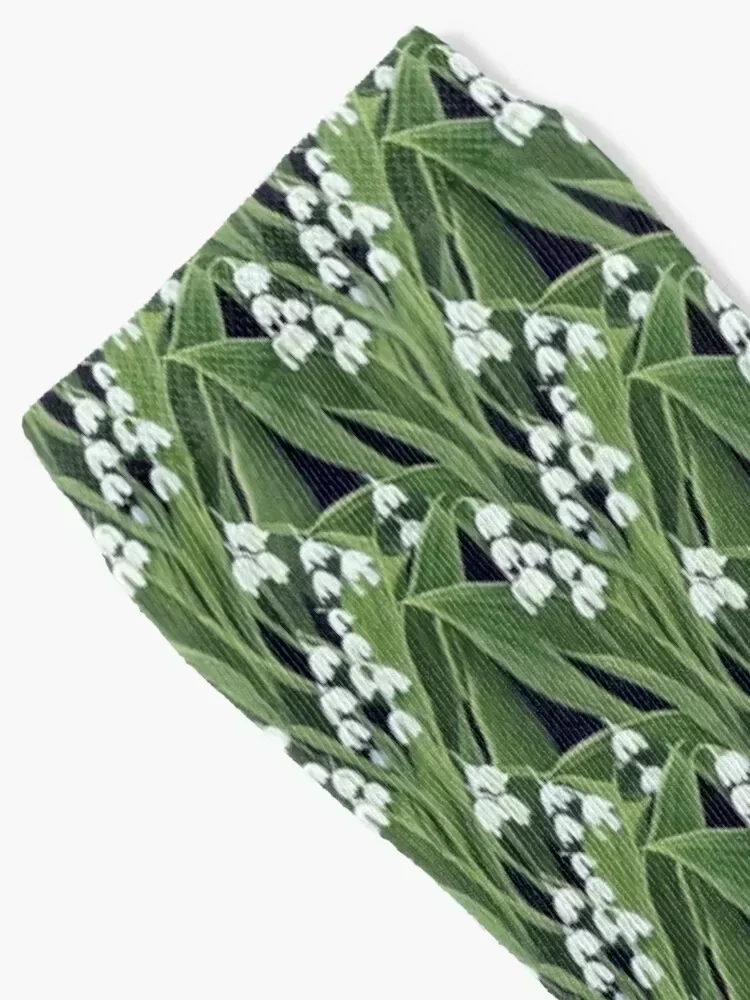 Lily of the Valley watercolor painting Socks short compression anime cotton Socks Female Men's