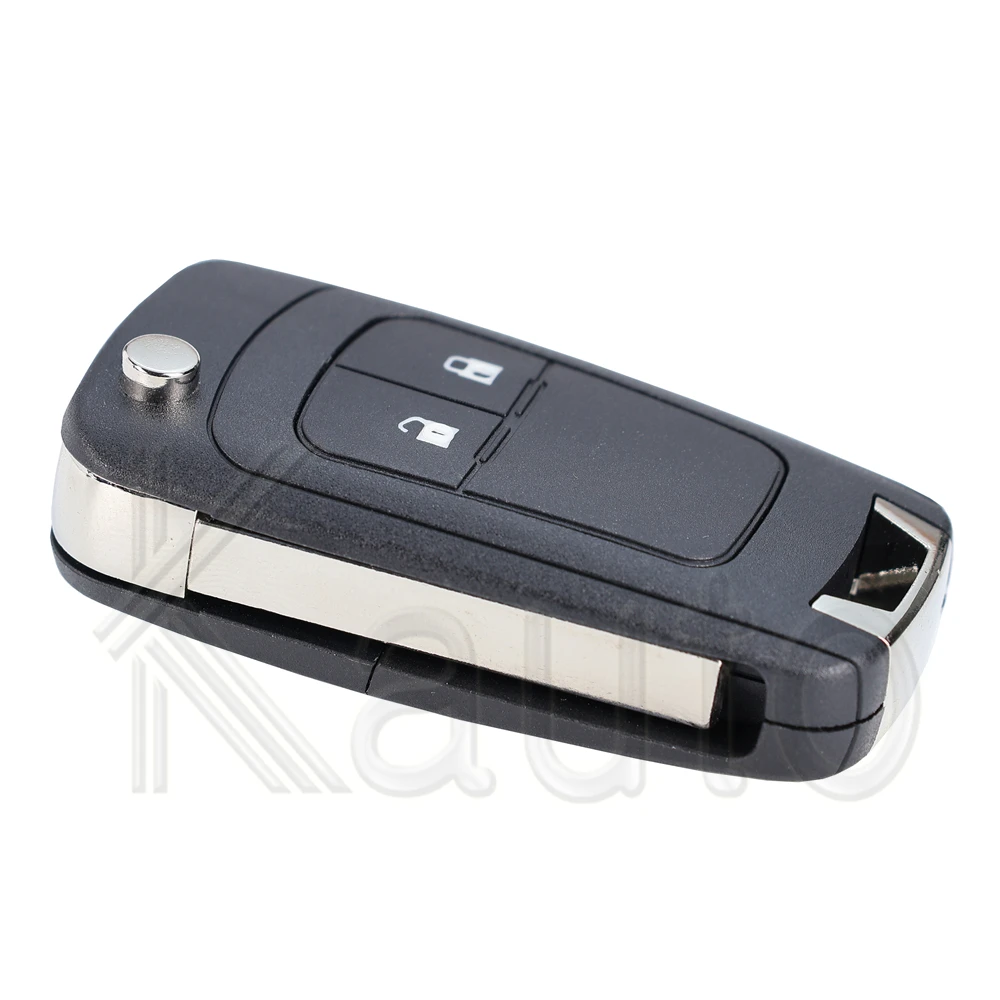 Carcasa para llave remota de coche, funda plegable para llave de 2/3 botones, para Opel Vauxhall Chevrolet Cruze 2012 Malibu Aveo 2015