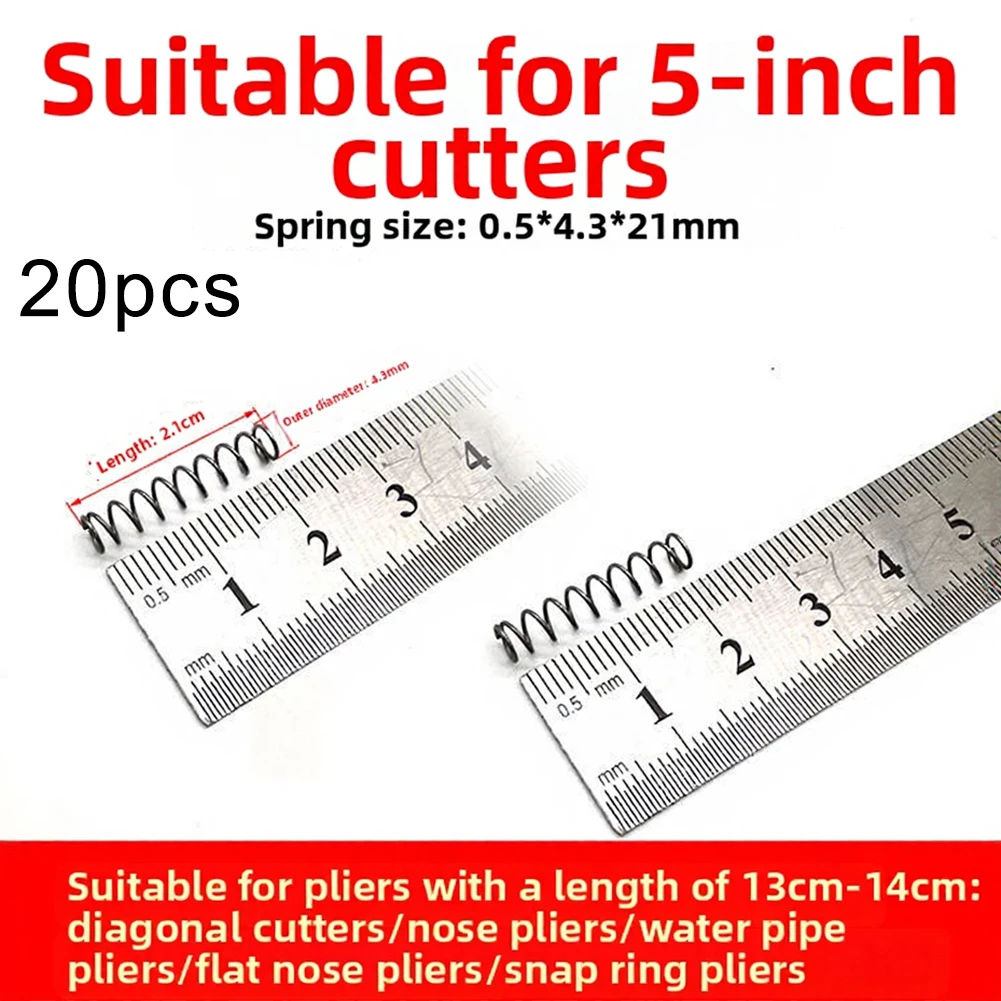 20 pcs Plier Replacement Springs for 4 5 6 7 Pliers Tools 10 cm 11 cm 12 cm 13 cm 14 cm 15 cm 16 cm 17 cm 18 cm