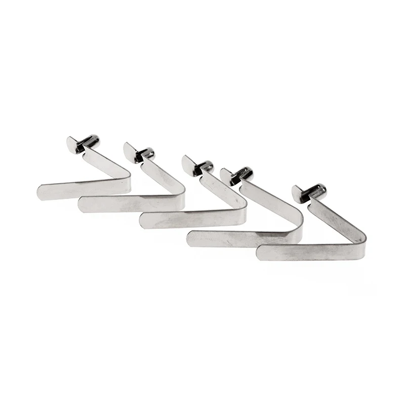 10pcs Snapshot Lock The Kayak Paddle Plate Tent Pole, Single-Button Flock Telescopic Positioning Spring Clip 5-5.5mm