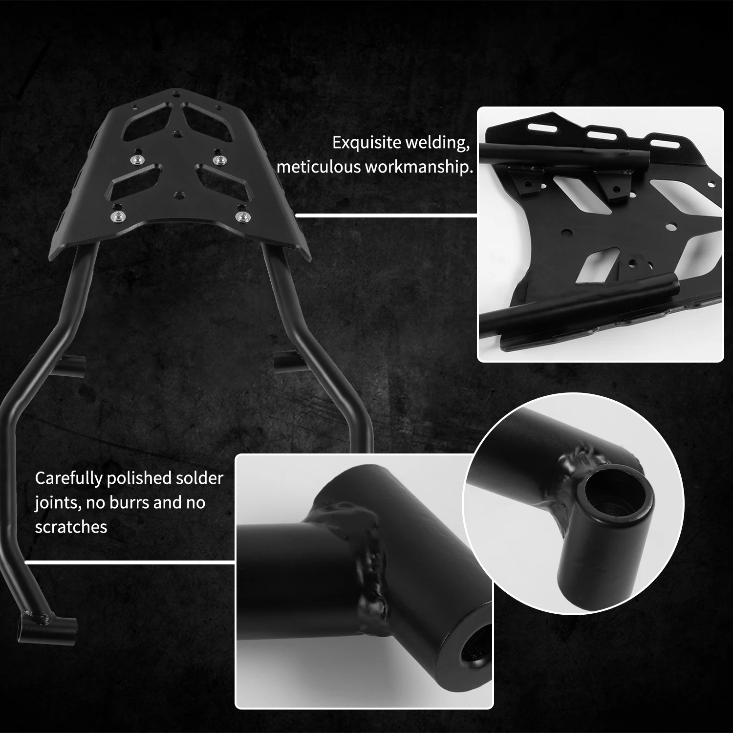 WOLFLINE Tenere700 Rear Luggage Rack Carrier for Yamaha Tenere 700 XTZ700 Rear Luggage Bracket Top Case Cargo Bracket 2018-2025