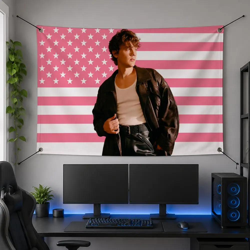 Celebrity Cinema Fashion Beloved Art Star E-Evan Peters Flags Flag Banner for Bedroom Dorm Party Home Living Room Game Room Gift